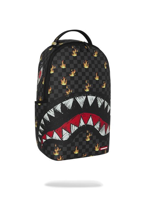 Zaino con Shark Mouth SPRAYGROUND | 910B8730NSZSCRIBBLE FIRE CHECK
